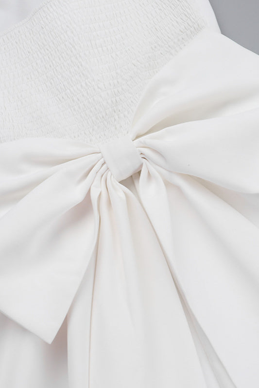 Strapless Bowknot A-Line Bodycon Party Dress