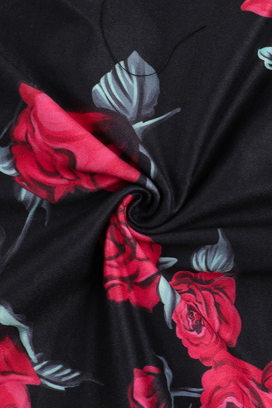 Square Neck Floral Cami Party Dress