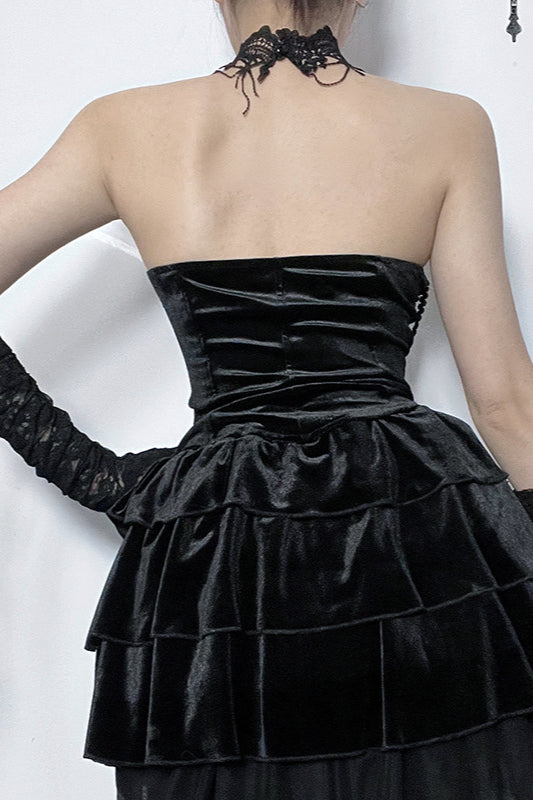 Contrast Halter Fitted Cami Corset