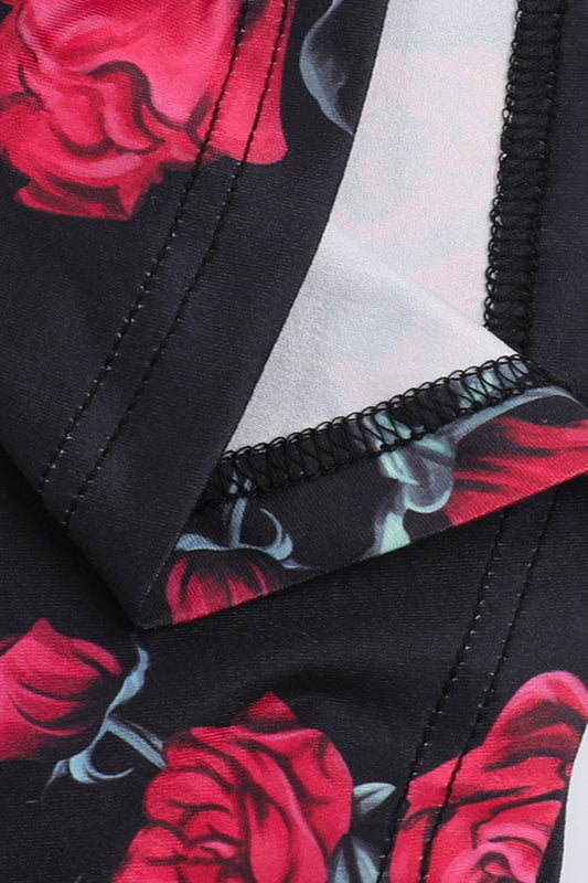 Square Neck Floral Cami Party Dress