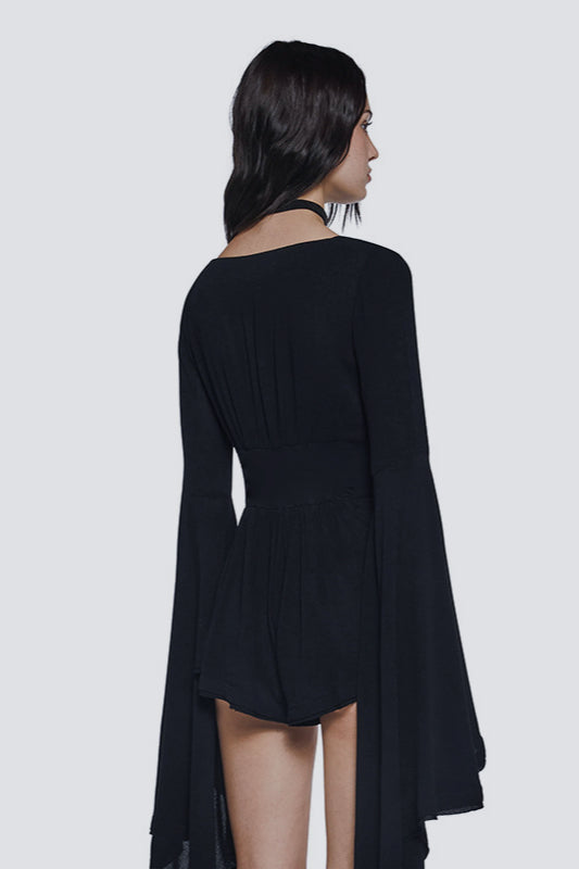Sexy Slim Fit Long Sleeve Bodysuit Two Pieces Set