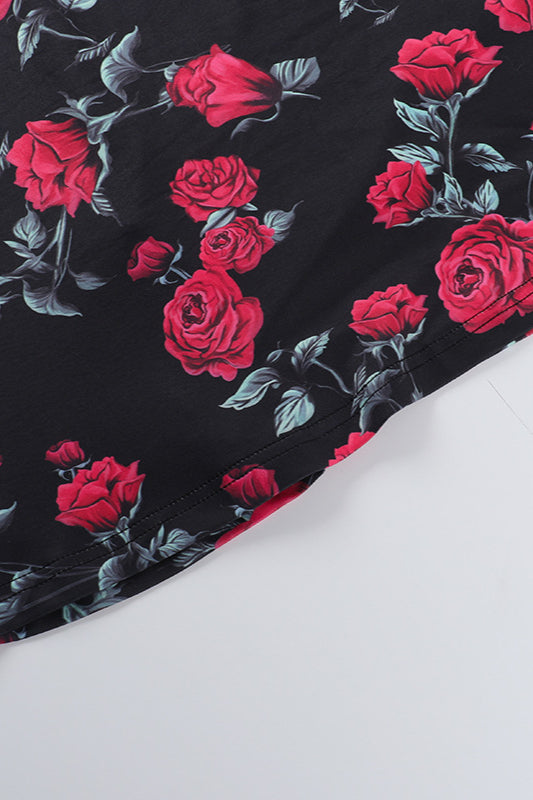 Square Neck Floral Cami Party Dress
