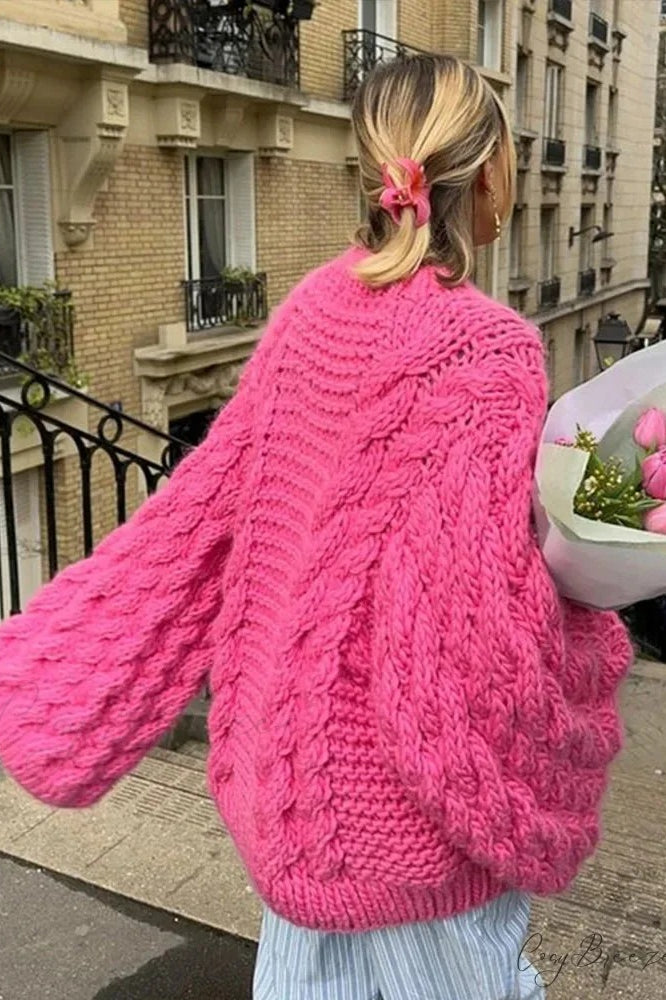 High Neck Wide Long Sleeve Loose Sweater