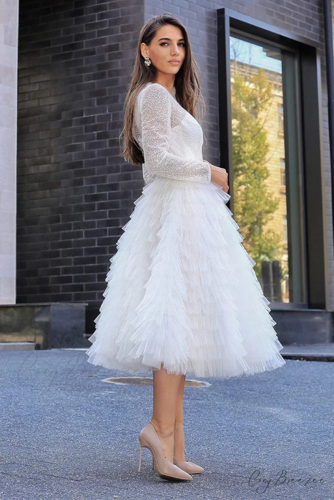 Absolutely Stunning Long Trendy Sleeve Midi Dress