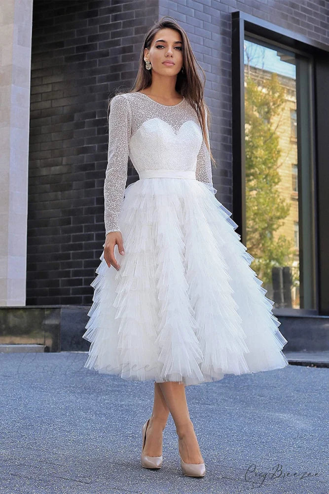 Absolutely Stunning Long Trendy Sleeve Midi Dress