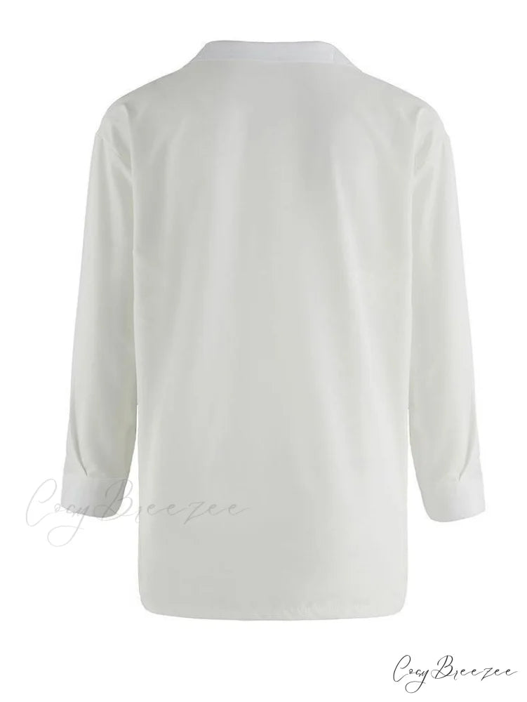 Abstract Face Mesh Trendy Long Sleeve Crop Top