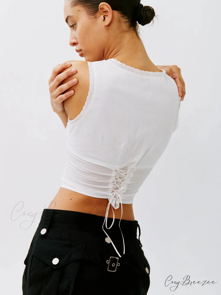 ADELA Elegant TOP White / L
