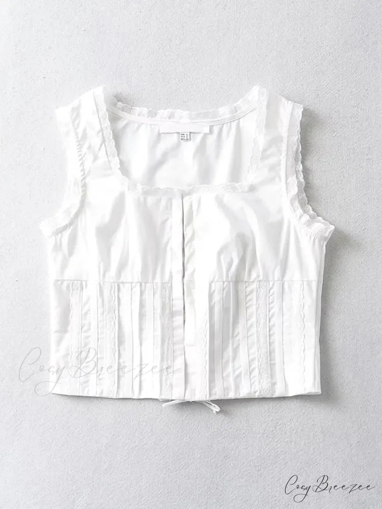 ADELA Elegant TOP White / M