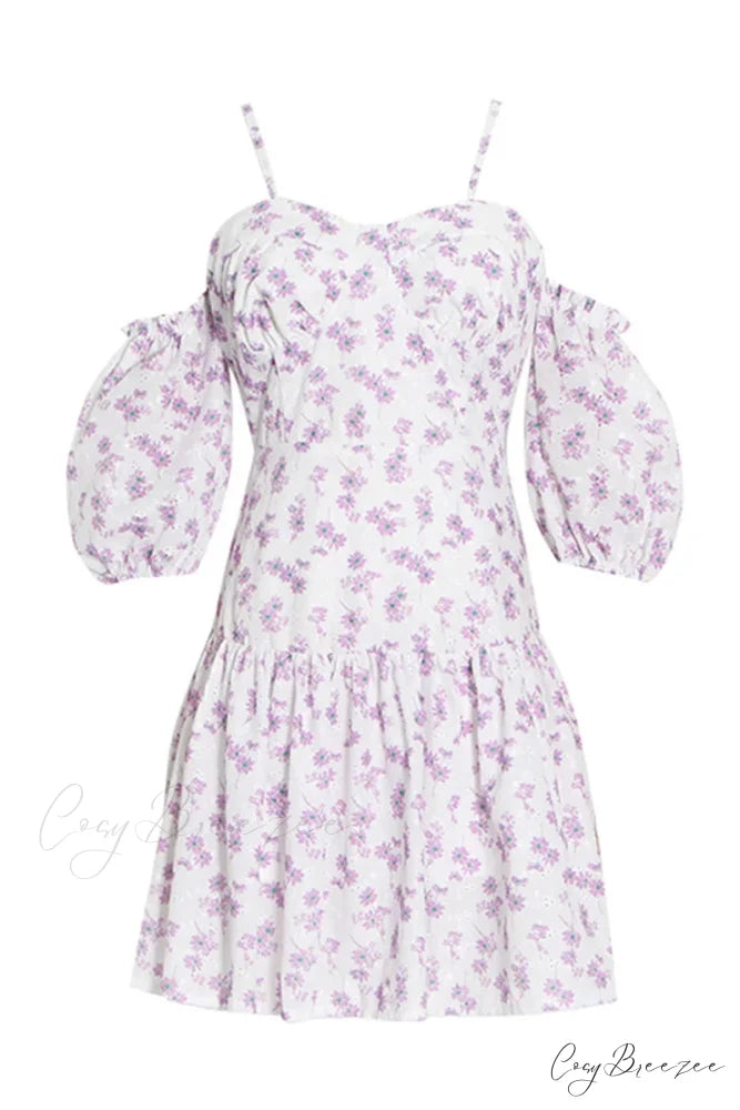 Adorable Charm Graceful Floral Mini Dress