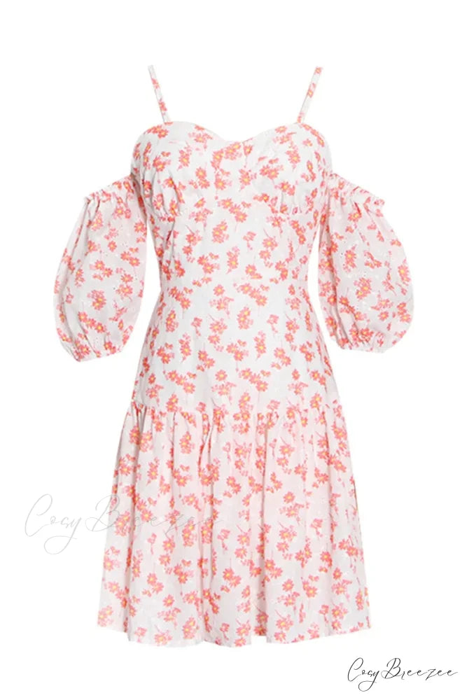 Adorable Charm Graceful Floral Mini Dress