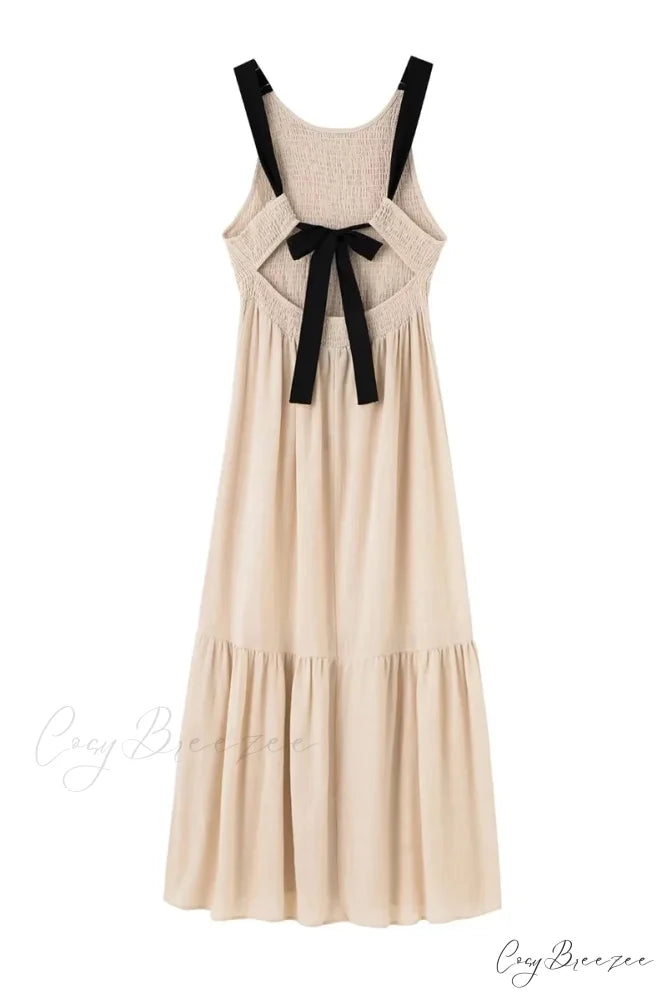 Alameda Tie-Back Graceful Maxi Dress
