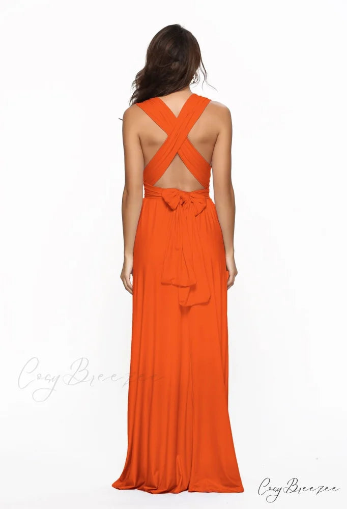 Alexandra Satin Lace Charming Back A-Line Dress