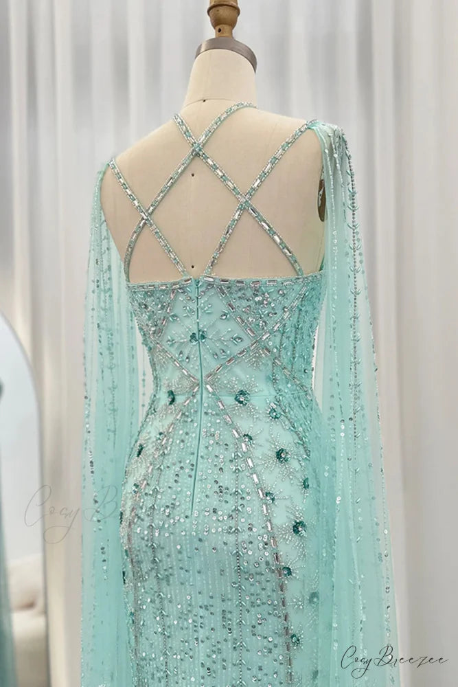 Alyce Beaded Graceful Maxi Dress
