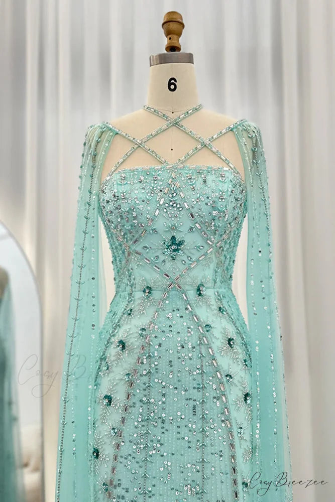 Alyce Beaded Graceful Maxi Dress