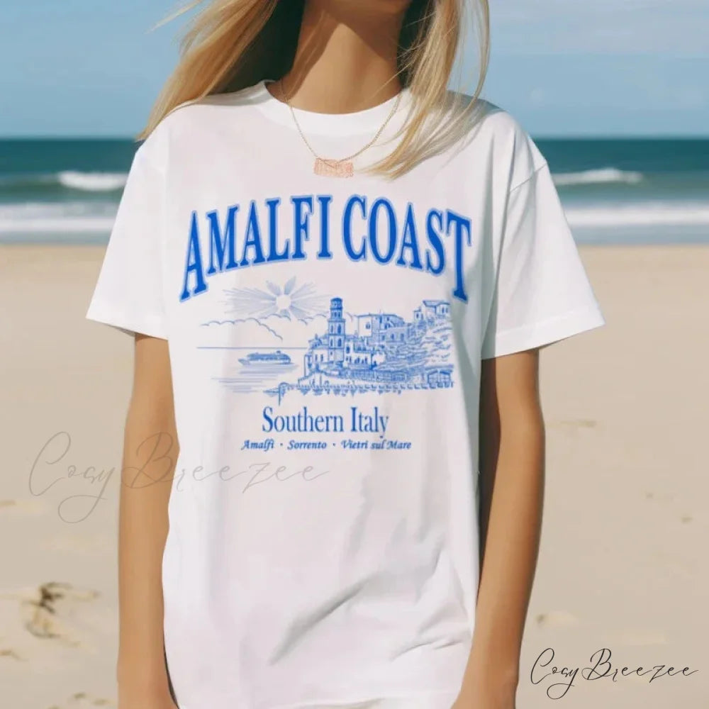 Amalfi Coast Classic Italy T-shirt WHITE / S t-shirt-250223