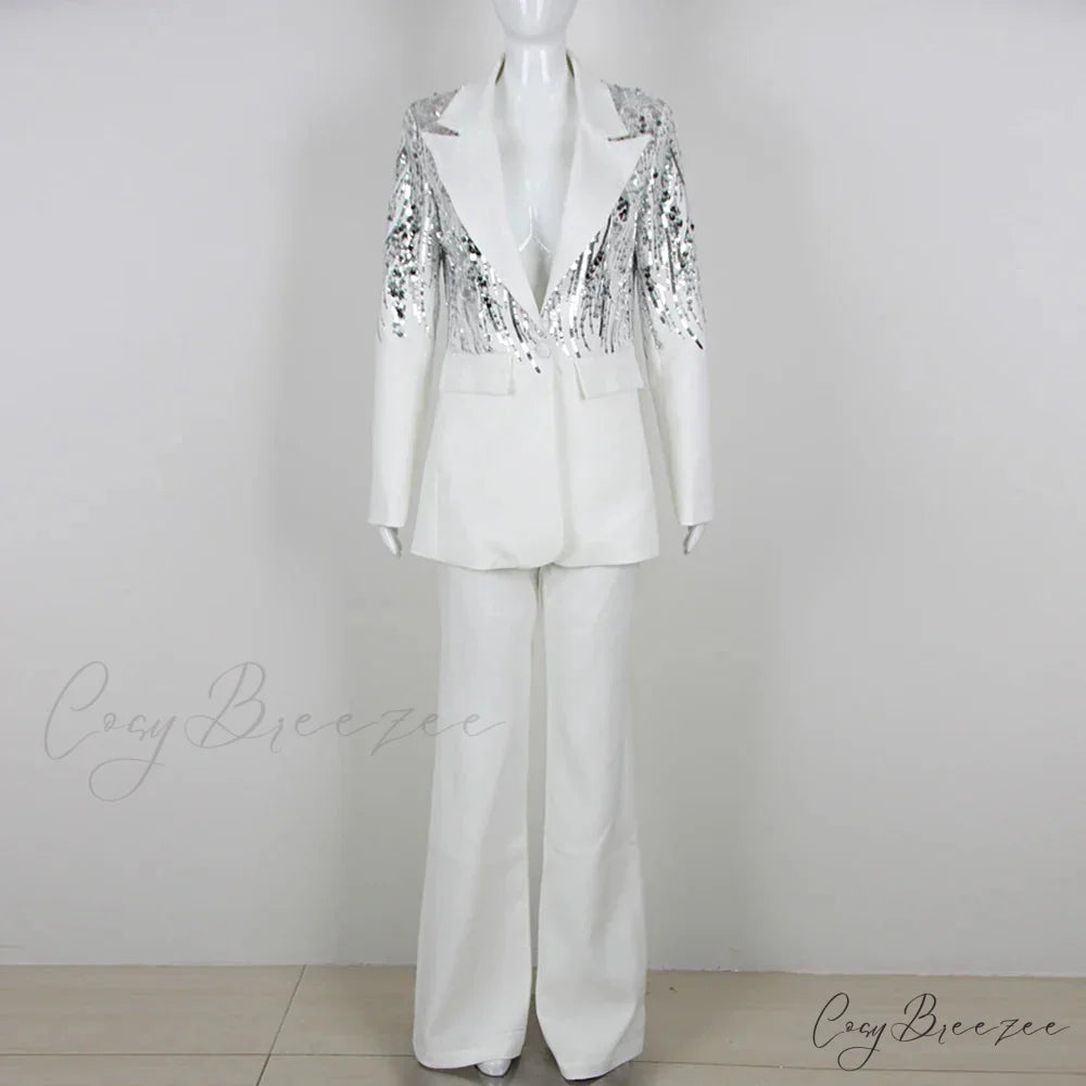 AMALZ TWO Stylish PIECE SET White / S
