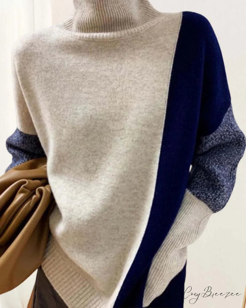 and sweater Elegant with contrast romantic colors