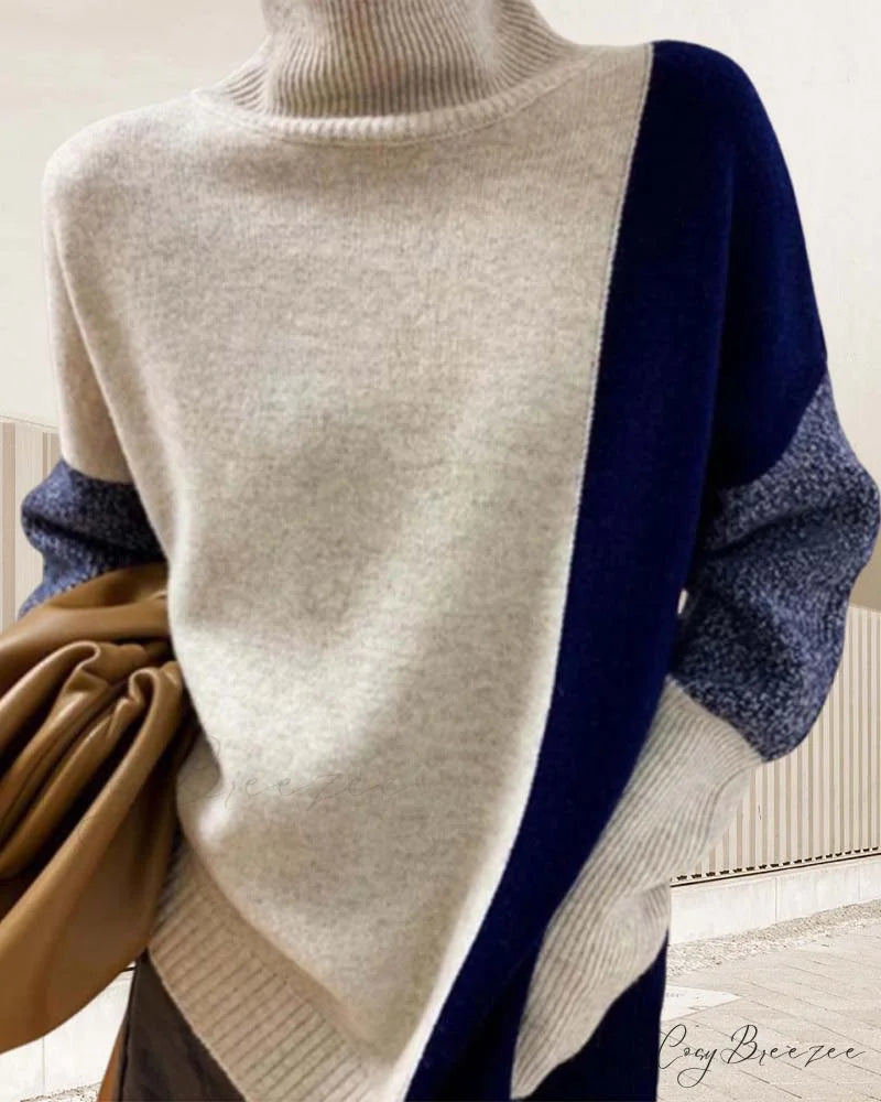 and sweater Elegant with contrast romantic colors