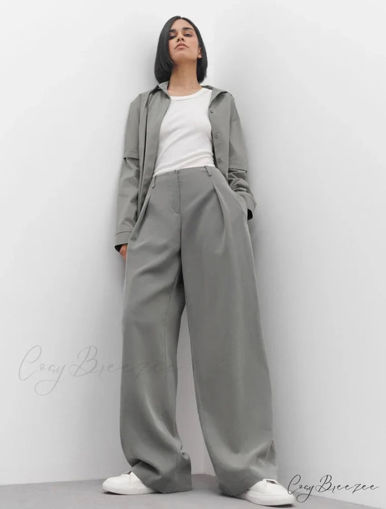 ANTIA Elegant TROUSERS Gray / M