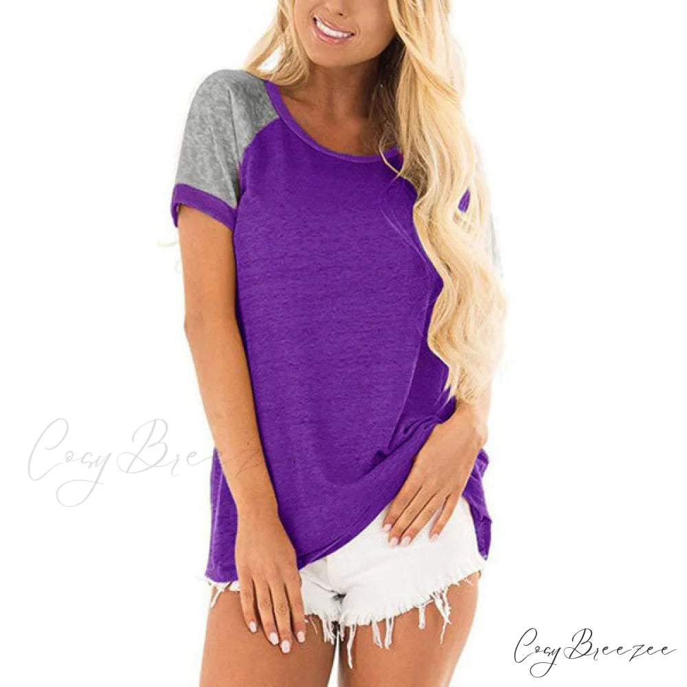 Arm Casual T-Shirts Brief for Women Purple / S
