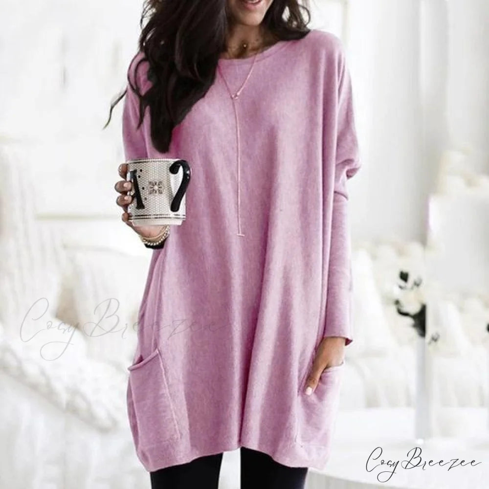 Arm Long Casual with Women’s Top Pocket Pink / S