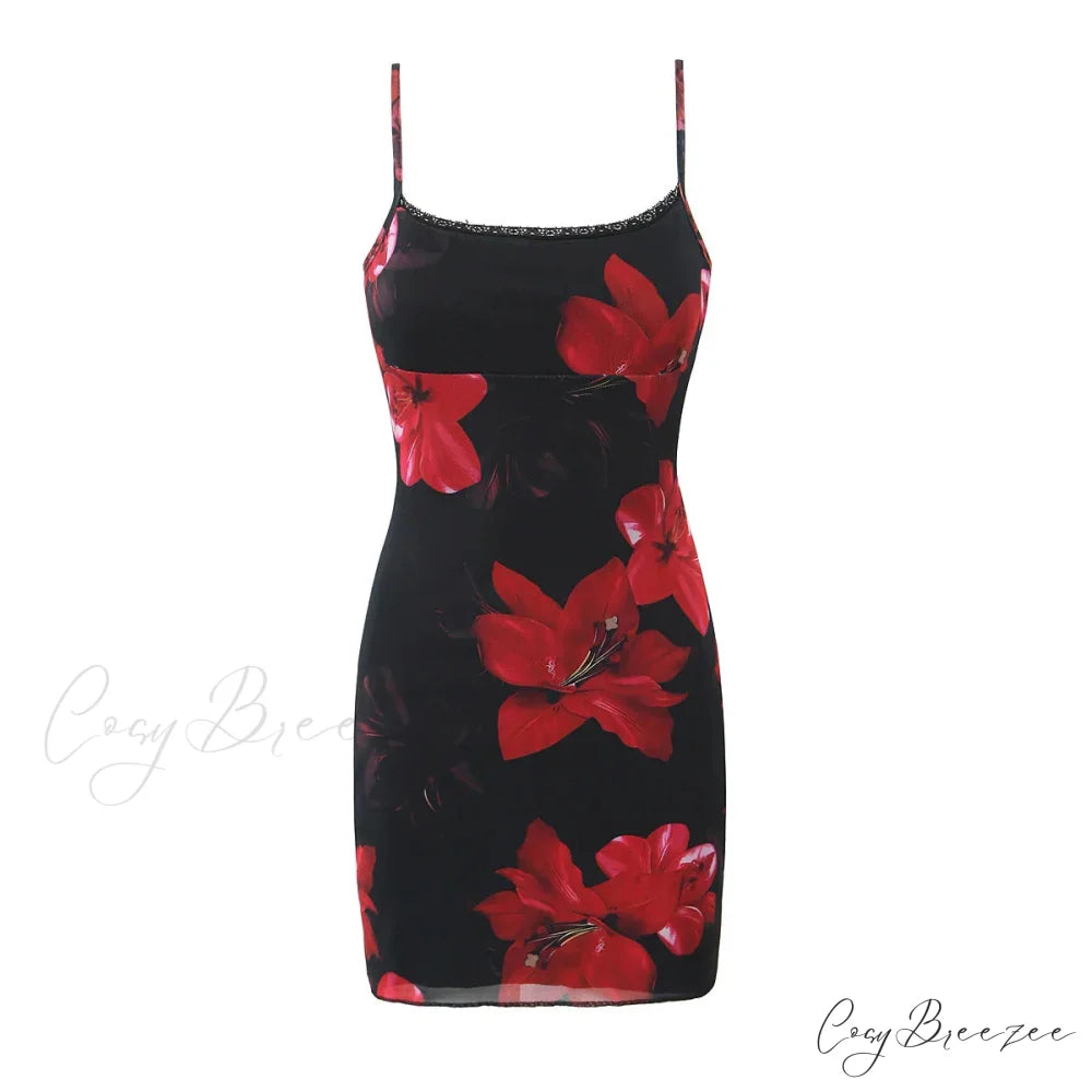ARYA Elegant MINI DRESS Black / S