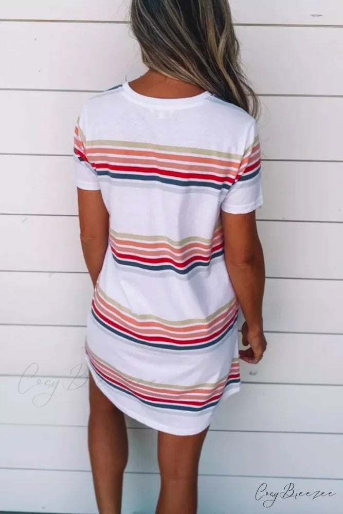 Asymmetrical Stylish Loose Sleeveless Modern Maxi Dress (3 Colors) white / M