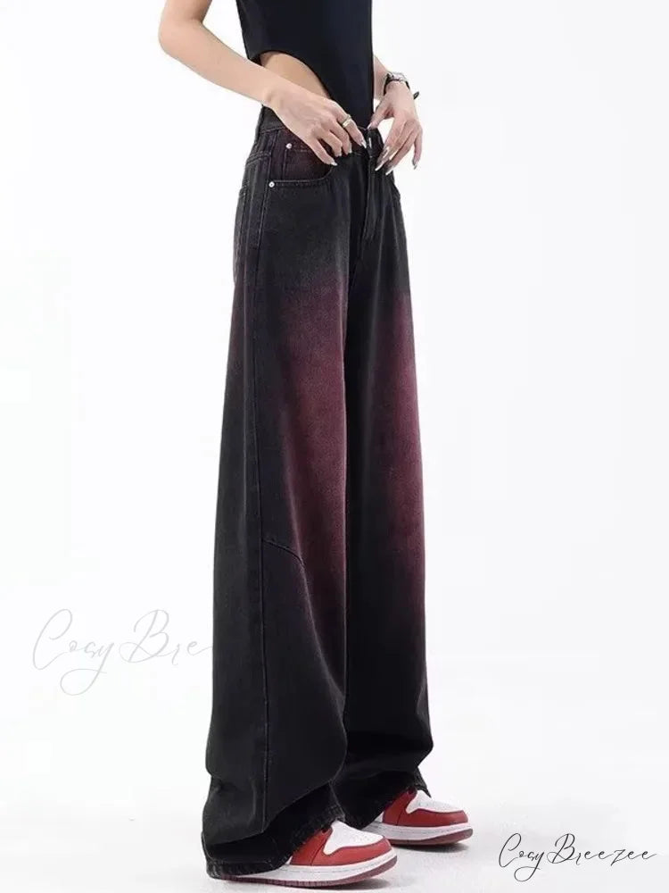 Autumn Fashion Literary Trend Loose Washed Youth High Street Harajuku Women’s Jean