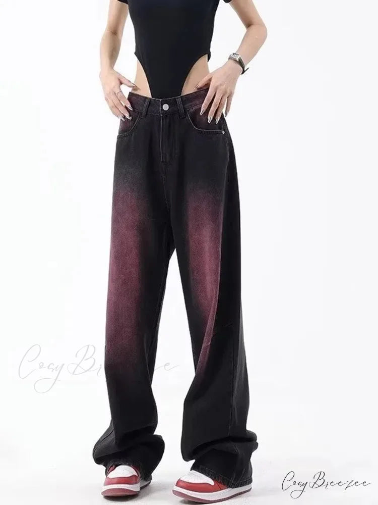 Autumn Fashion Literary Trend Loose Washed Youth High Street Harajuku Women’s Jean