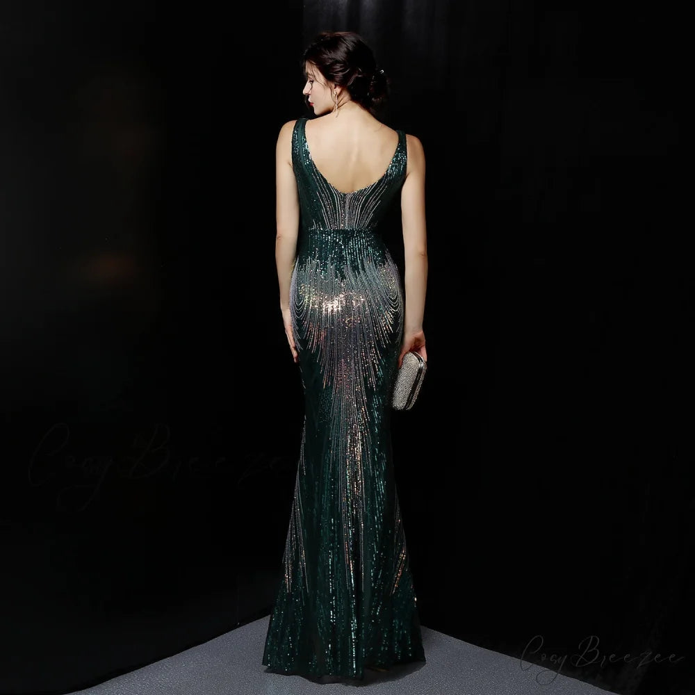 Ava Colorful Stylish Sequin Formal Dress