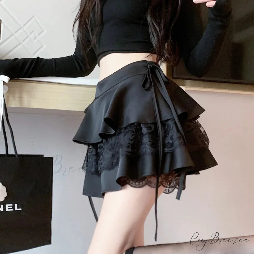 Bandage Lace Lolita Skirt skirts-250223