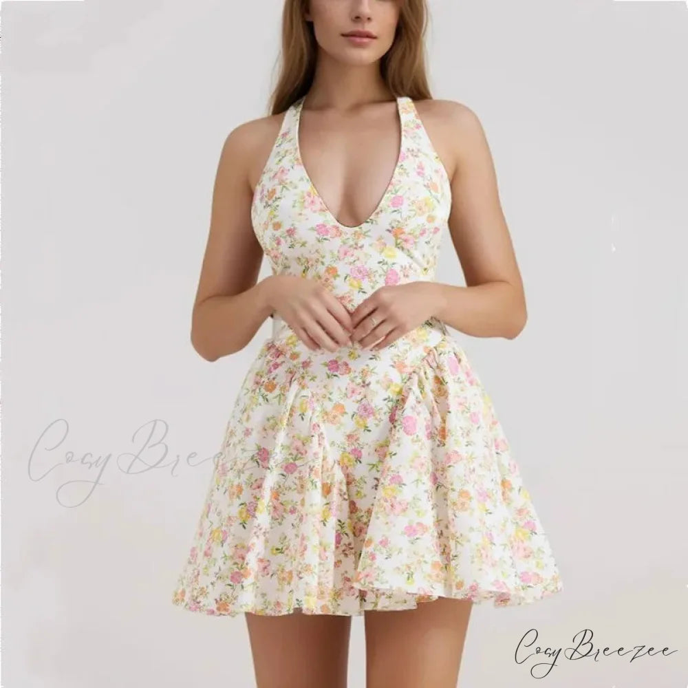 BELLA Elegant MINI DRESS Print / M