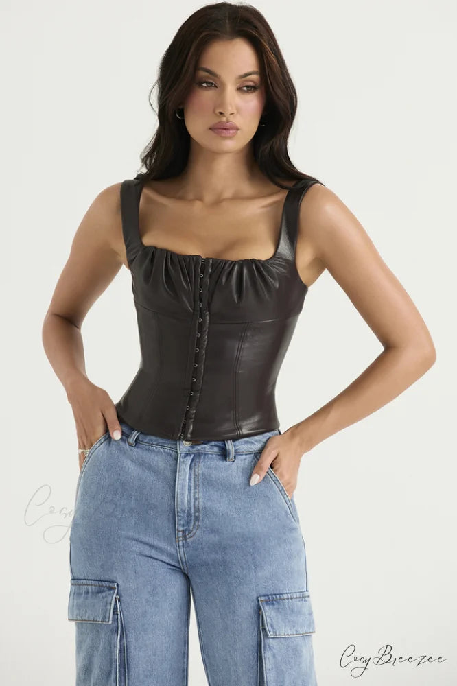 Bitter Elegant Chocolate Corset