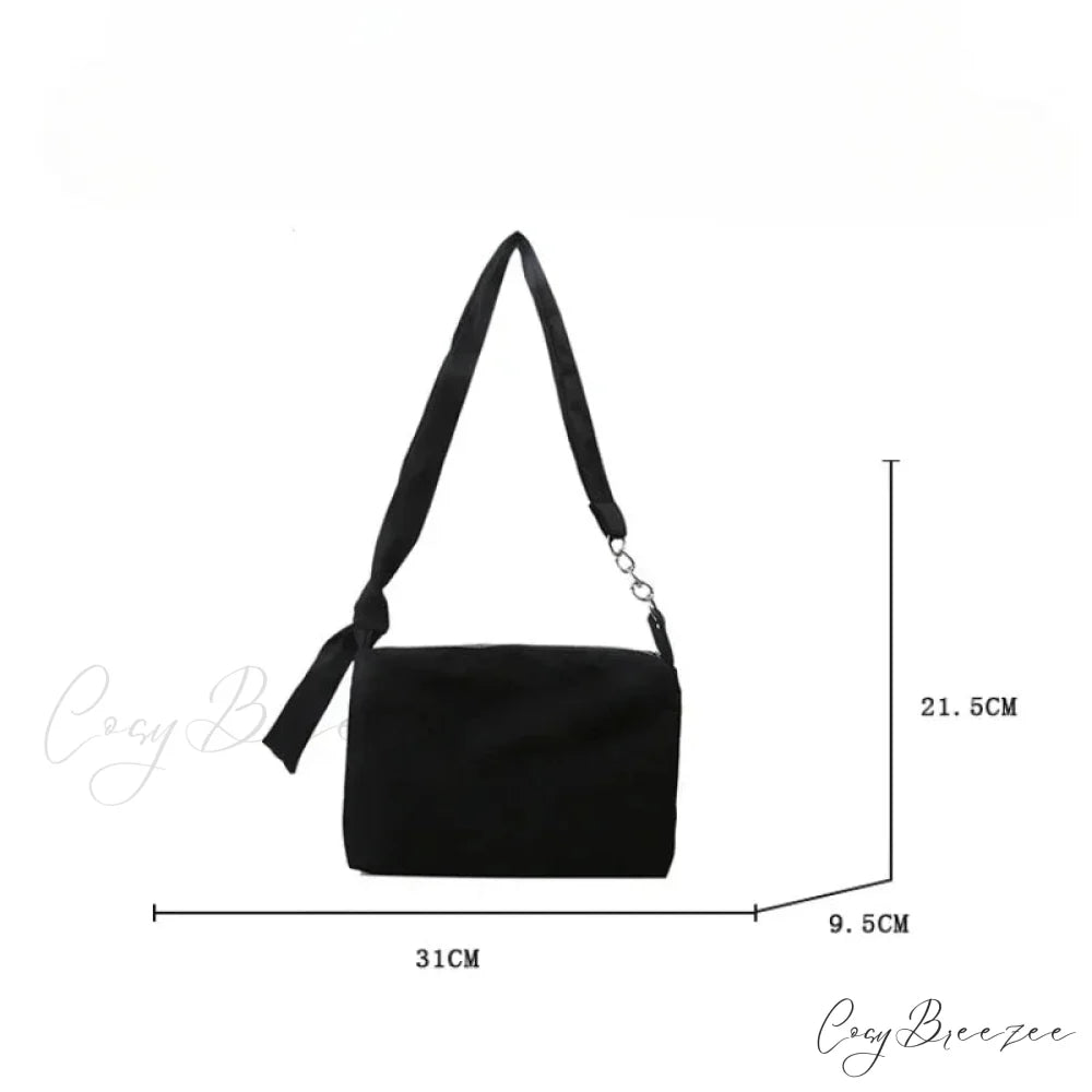 Black Crossbody with Chain shoulder-250126