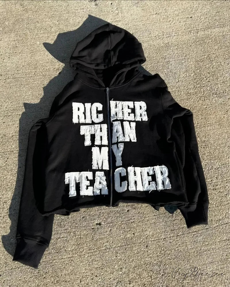 Black Retro Demon Slayer Hoodie BLACK / S hoodies-241228