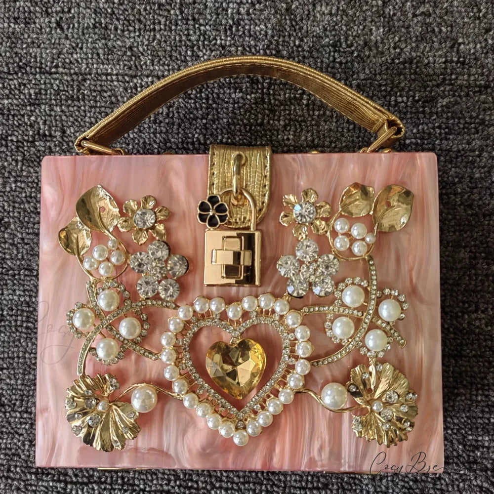 Bling Sequined Heart Evening Clutch Bag color same picture13 clutchbag-250126