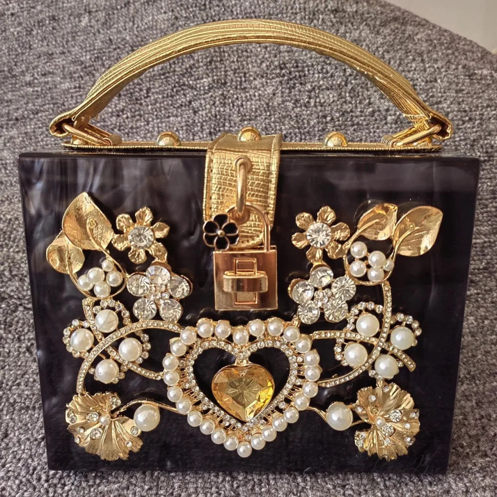 Bling Sequined Heart Evening Clutch Bag color same picture5 clutchbag-250126