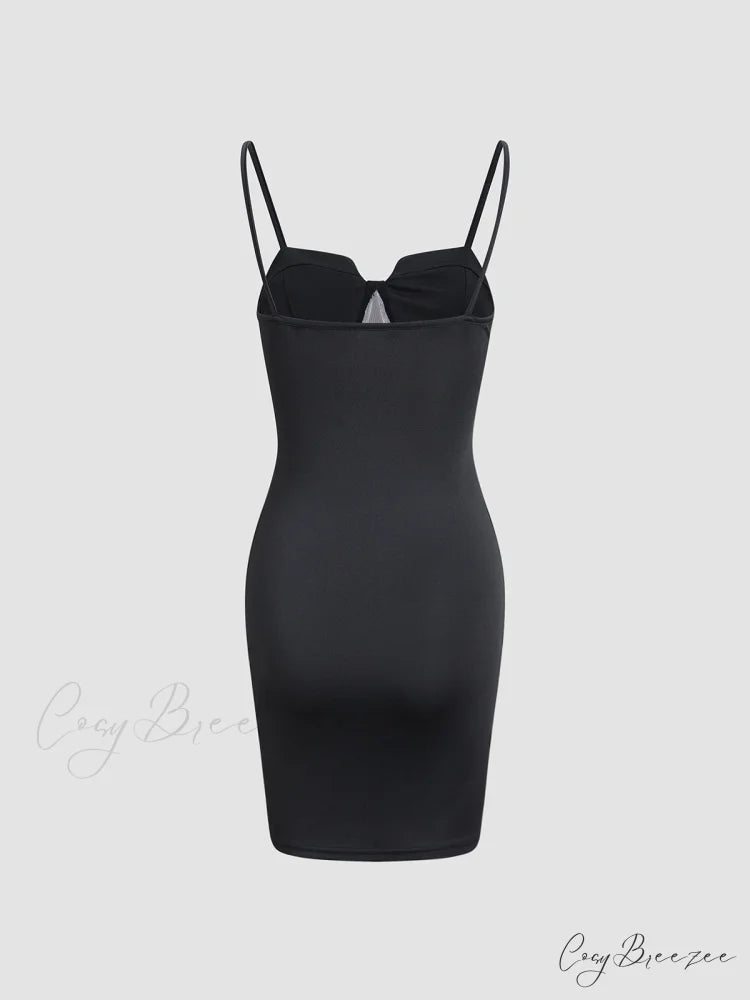 Bodycon Mesh Graceful Corset Short Dress