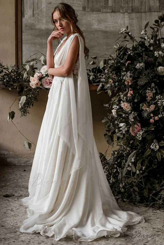 Bohemian Goddess Graceful Wedding Dress