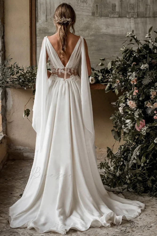 Bohemian Goddess Graceful Wedding Dress