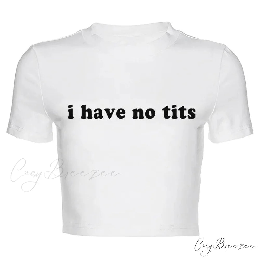 Bold Letter Stylish Print Tee white / S