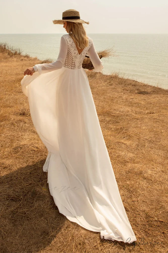 Bonaire Lace Graceful Chiffon Bridal Gown