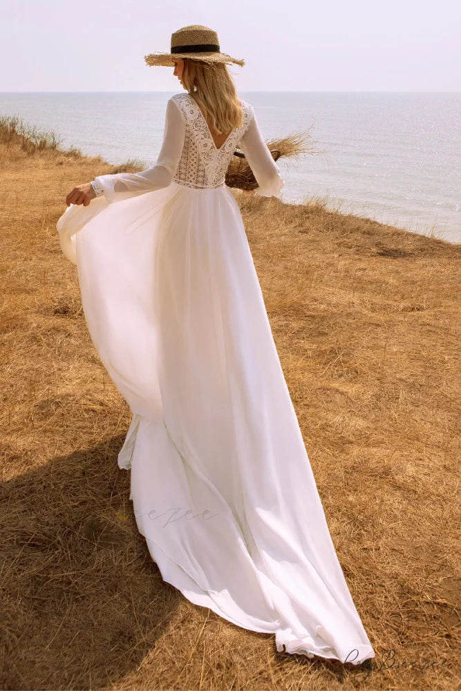 Bonaire Lace Graceful Chiffon Bridal Gown