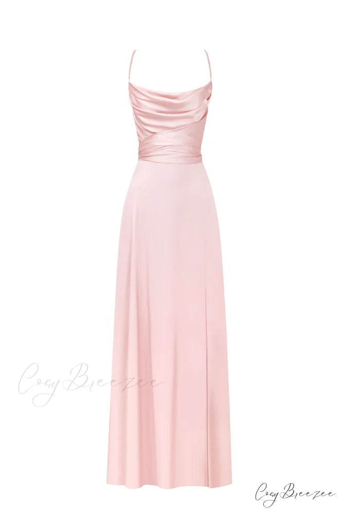 Boudoir Misty Rose Charming Silk Slip Dress XXS / Misty Rose