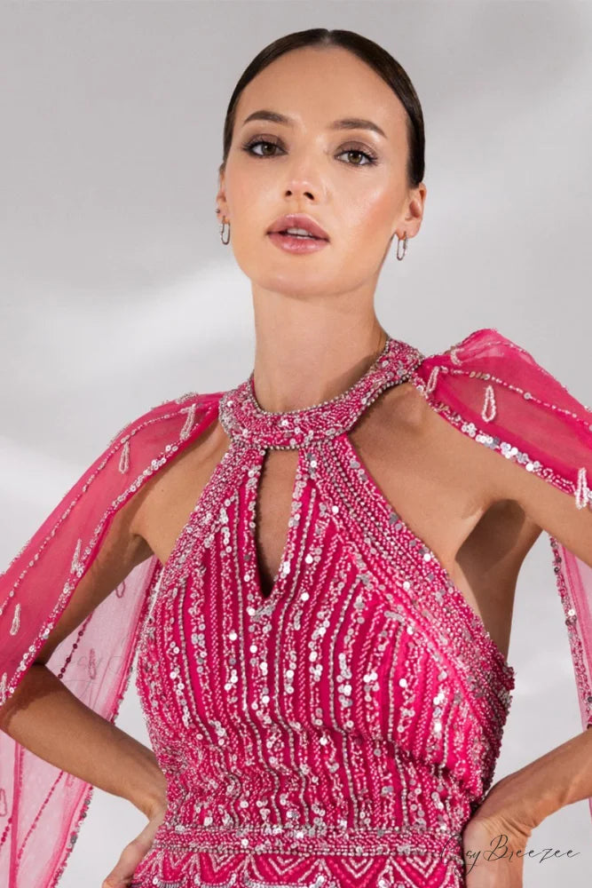 Bound for Romance Trendy Beaded Maxi Dress