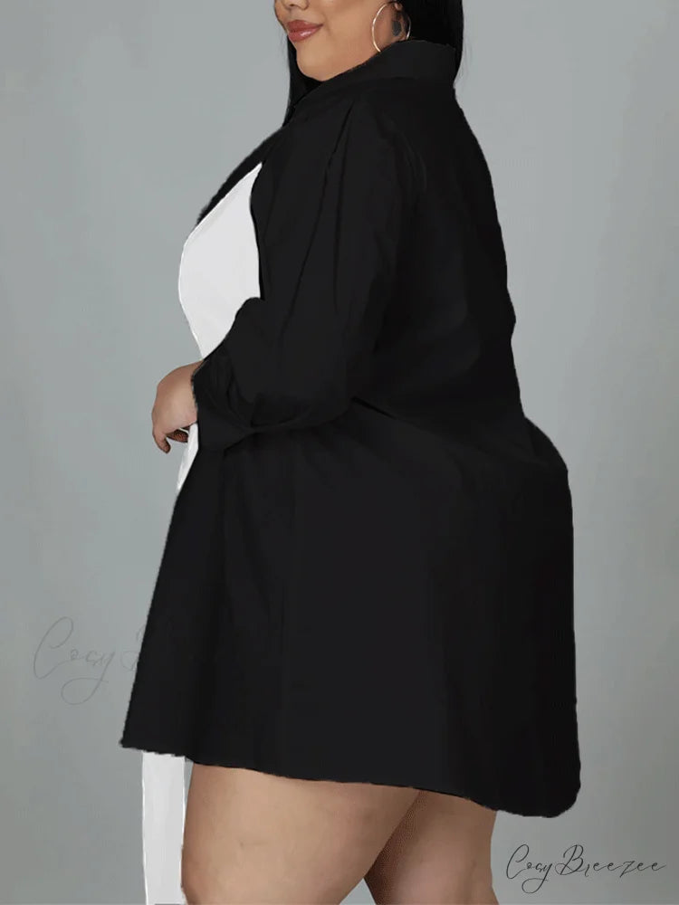 Bow Embellish Cutout Trendy Black Mini Dress
