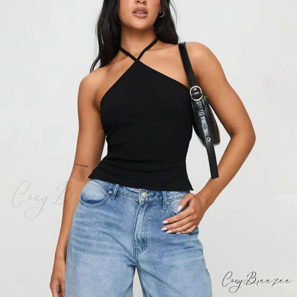 Bow Lace Trim Fairy Crop Top Black / S croptop-250223