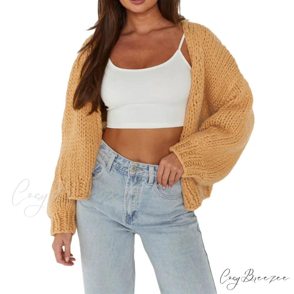 Bow Tie Front V-neck Cardigan pink 1 / S cardigans-241228
