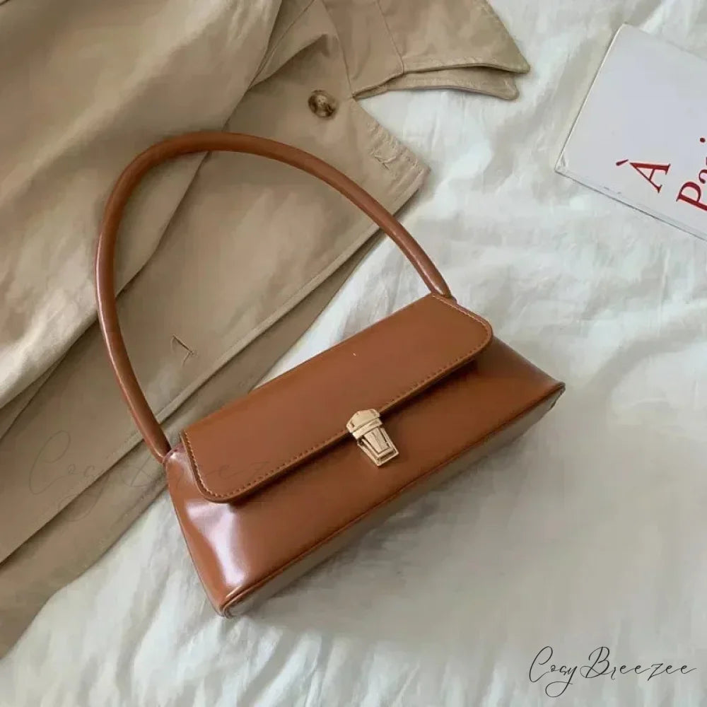 Bow Underarm Shoulder Bag LightBrown shoulder-250126