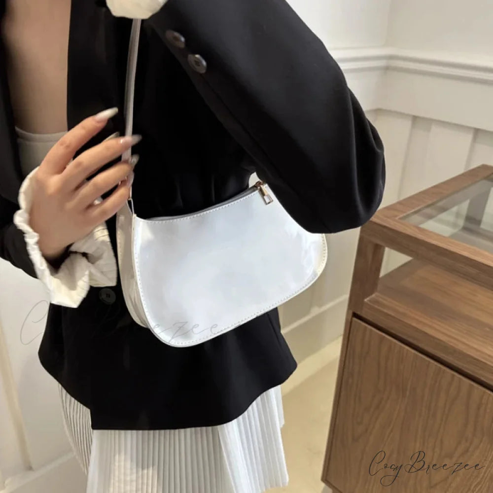 Bright Color Solid Square Shoulder Bag shoulder-250126